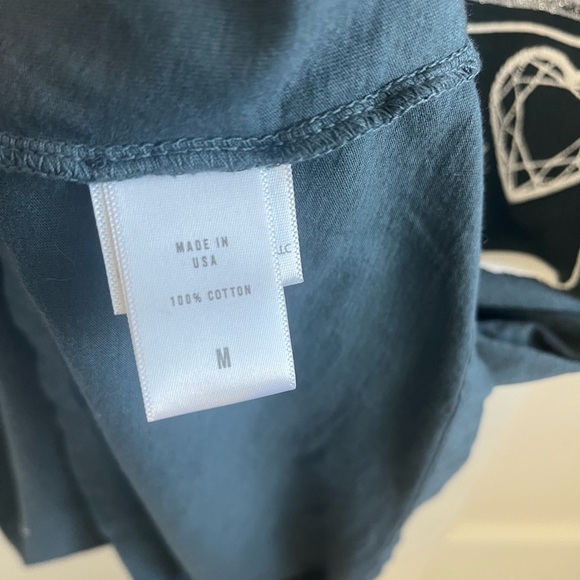 nwot LETLUV anthropologie blondie t shirt medium glitter accents so good! - Picture 8 of 8